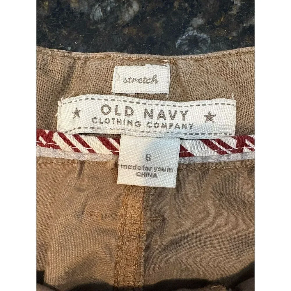 Old Navy Women's Size 8 Beige Mini Skirt with Pockets Casual Summer